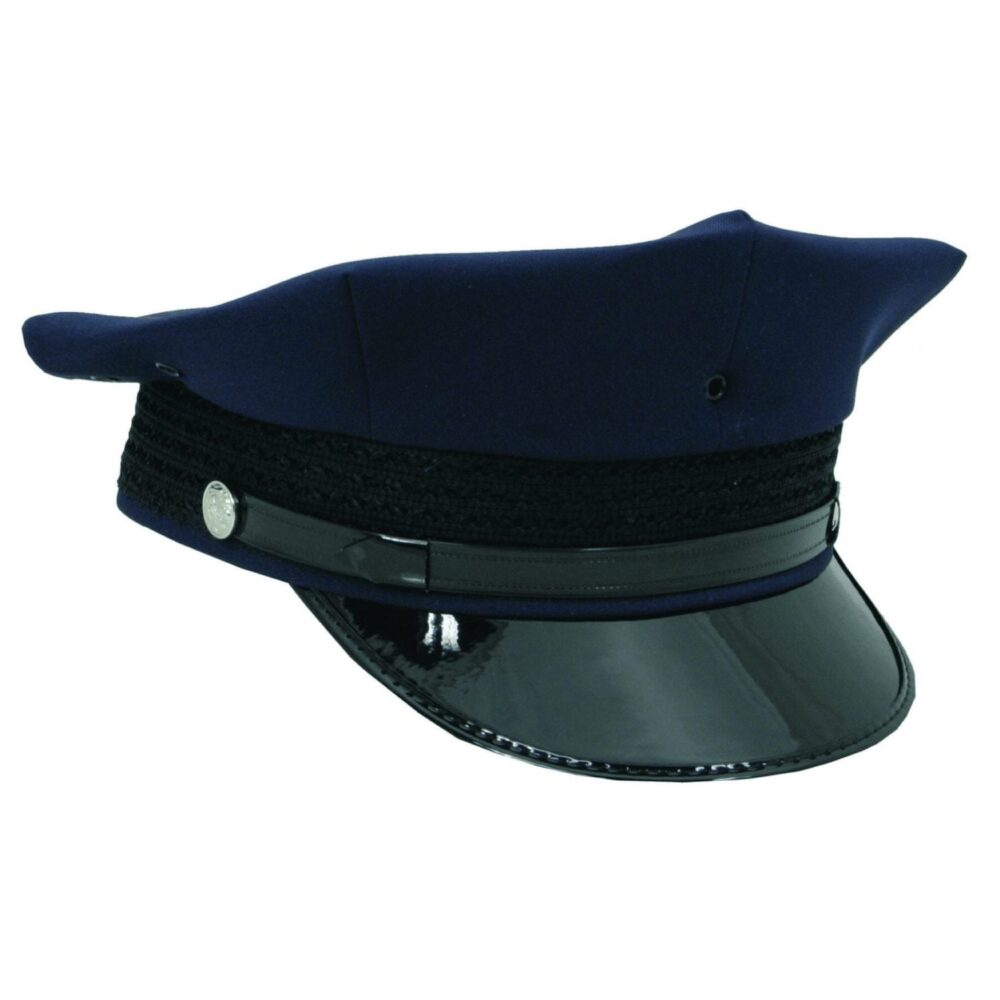 Security / Police Hat - Round or 8-Point Top - Clothing & Accessories